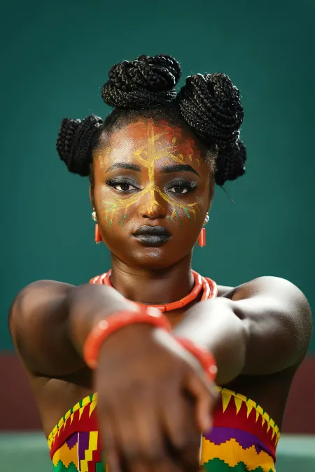 Une beauté africaine image libre de droit